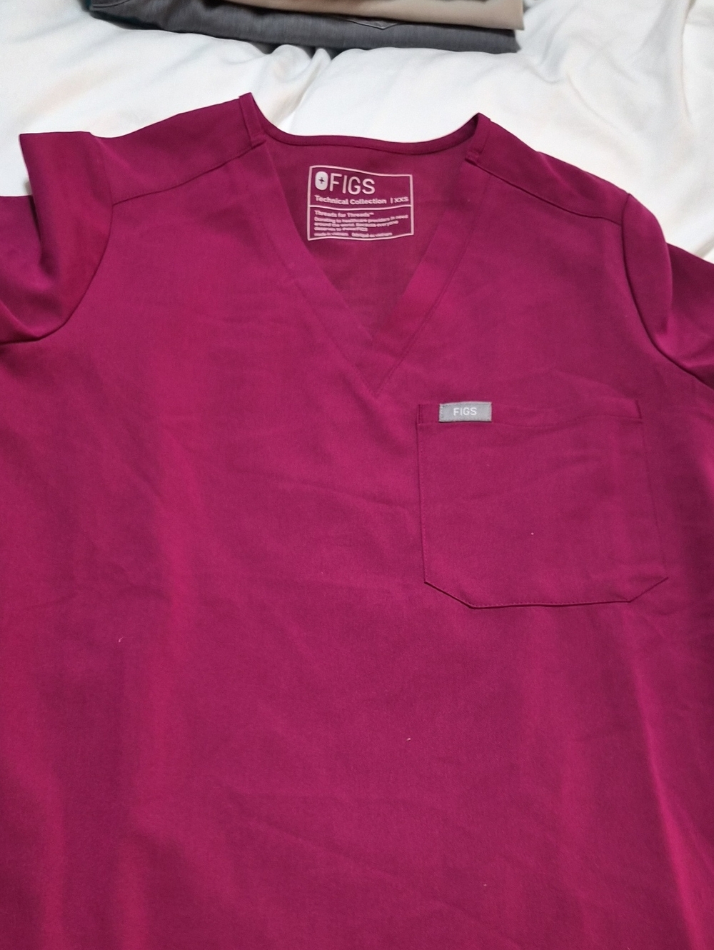 Figs Catarina In XXS In DARK MAGENTA